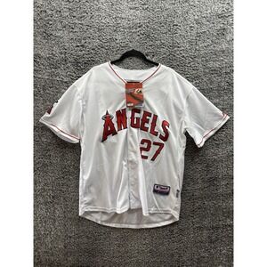 Majestic MLB Los Angeles Angels‎ Mike Trout Baseball Jersey Mens 50 NWT